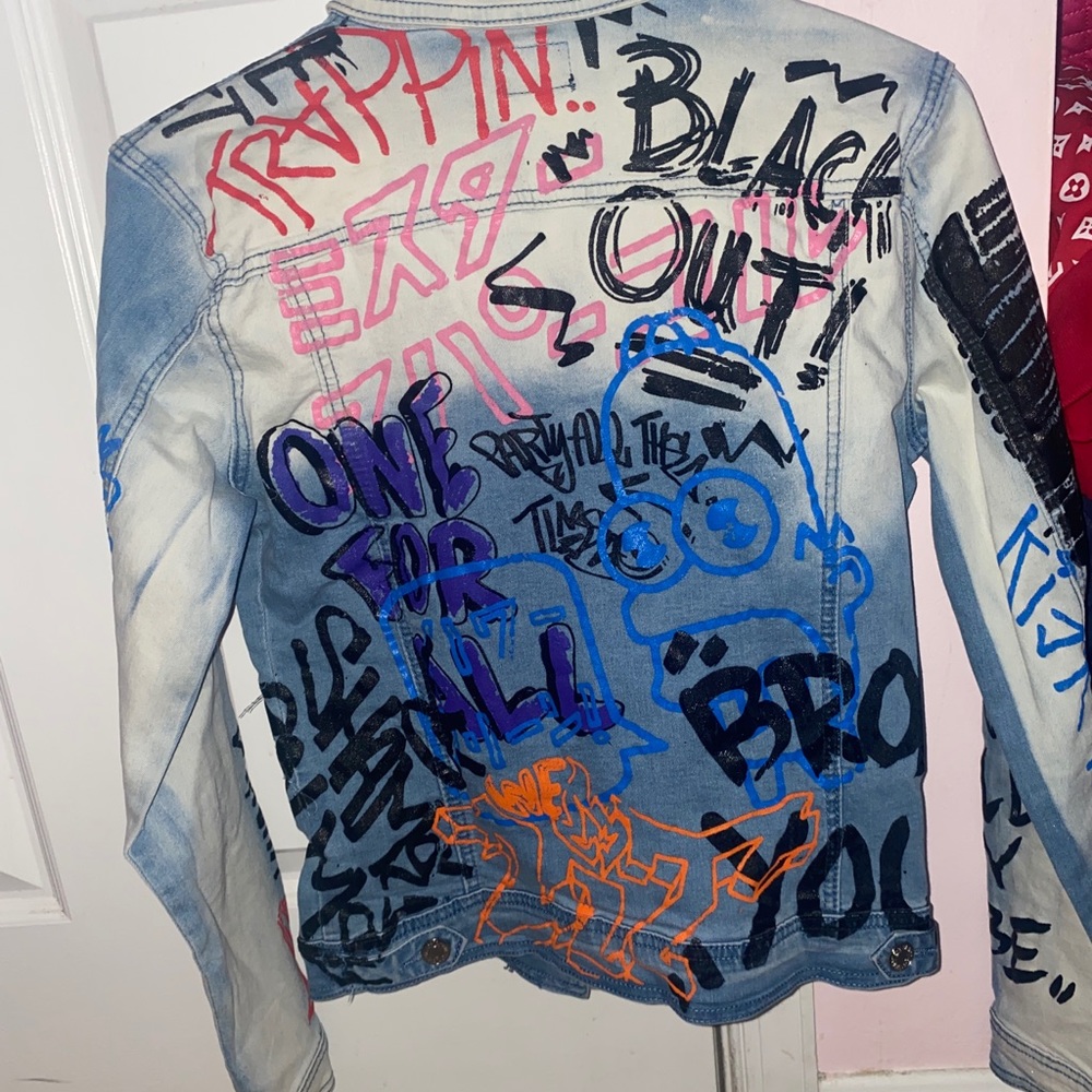 Graffiti Jean Jacket